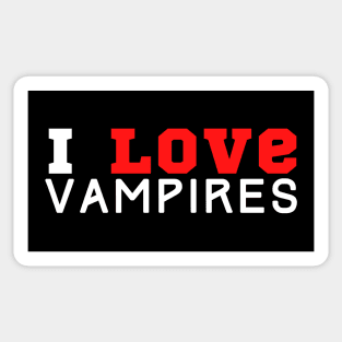 I Love Vampires Sticker